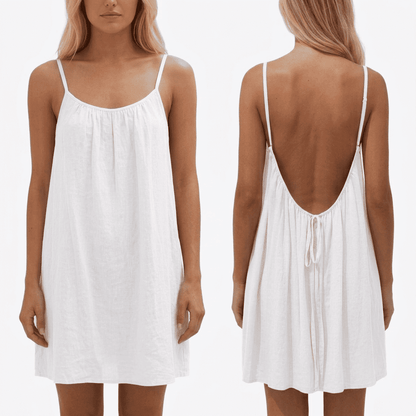 Robe courte à bretelles